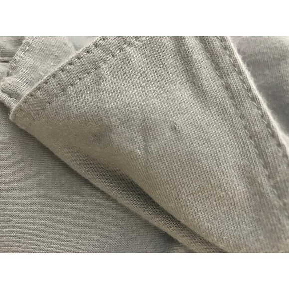 Patagonia Men's Polo Large Gray Shirt Organic Cotton Yellow Stitch Trim V Neck - Picture 8 of 9